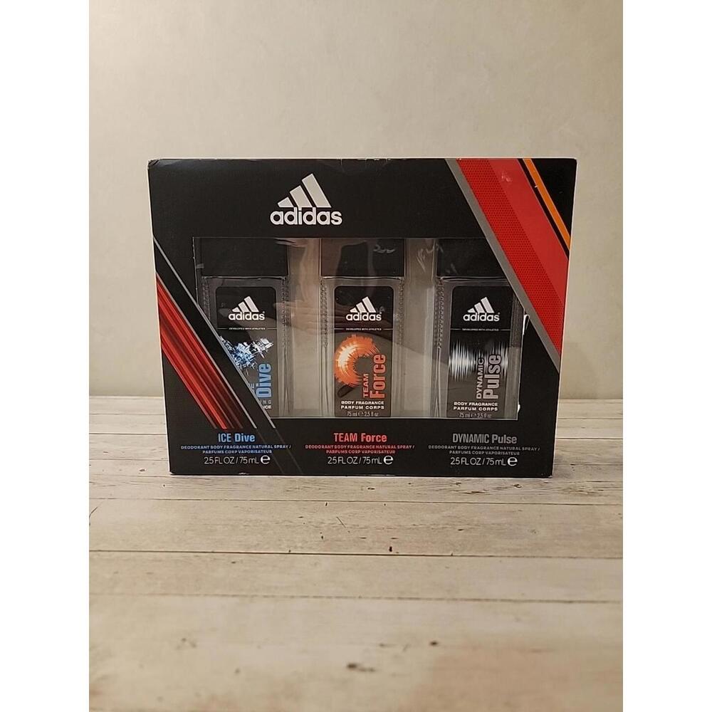 Adidas Ice Dive/Team Force/Dynamic Pulse~Body Fragrance for Men 75ml 2.5 Fl.oz